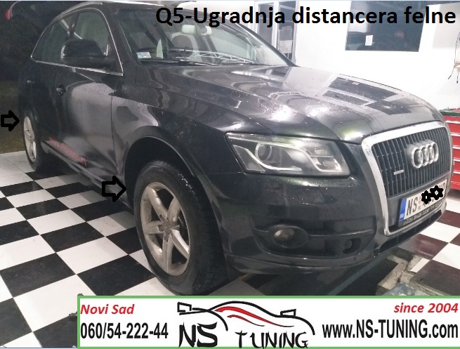 audi q5 2009 2010 2011 2012 2013 2014 2015 godiste ugradnja distancera 15mm 20mm novi sad tuning